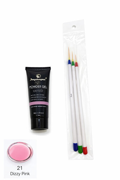 FSM Polygel for nail construction, 30 ml, UV/LED – Dizzy Pink 21