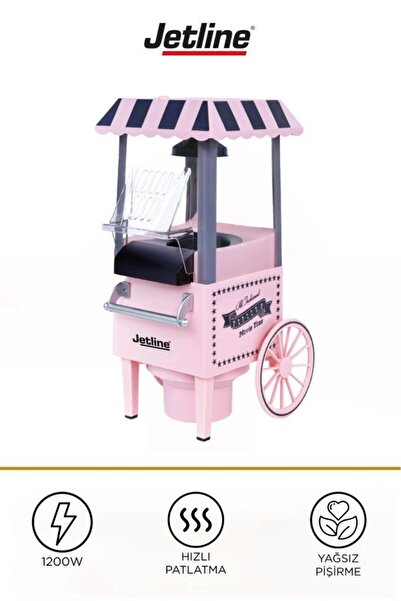 Torima Jetline Oil-Free Corn Popper Popcorn Machine Ptly-01 Pink