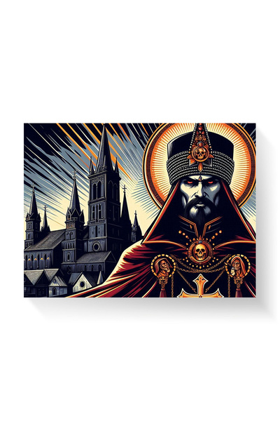 Printees Painting - Dracula the Impaler - Canvas on frame