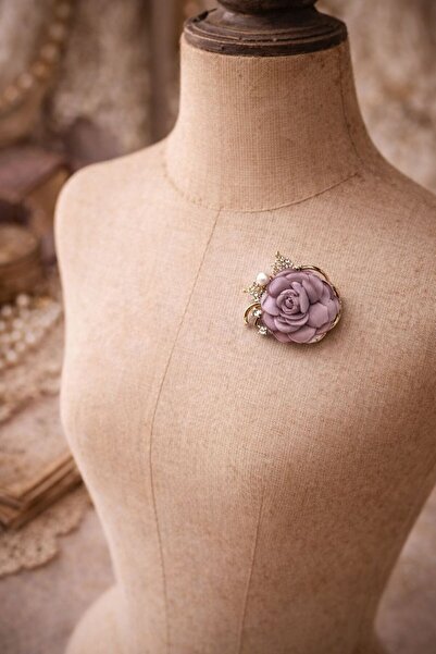 EMİNOS BUTİK ROSE BROŞ