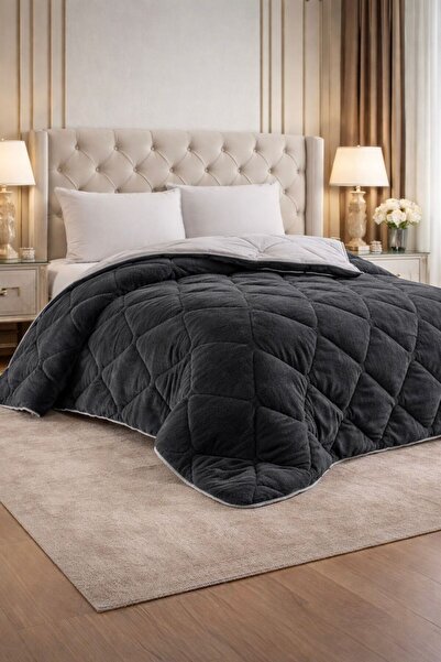 CARYUM "Pillowcase with Gift" Double-Sided 195X215 Luxury Welsoft Quilt Anthr...