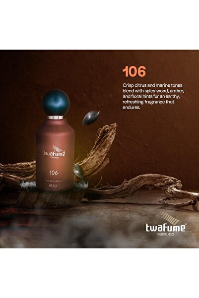 Twafume 106 Eau de Parfum Unisex 50 ml Fresh Woody Fragrance
