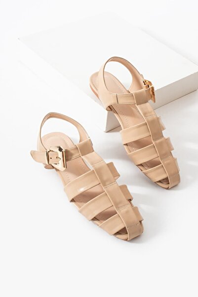 diclepolat Women's Buckle Cage Sandals Casual Shoes Gladiator