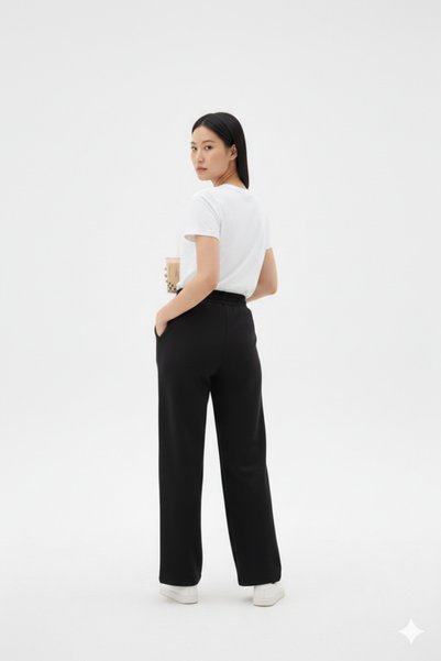 CNG MODA Women's Striped Wide Leg Sweatpants