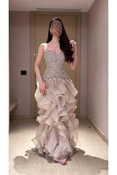 Genenic فستان فاخر بتموجات رائعه