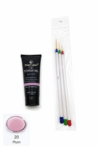 FSM Polygel for nail construction, 30 ml, UV/LED – Plum 20