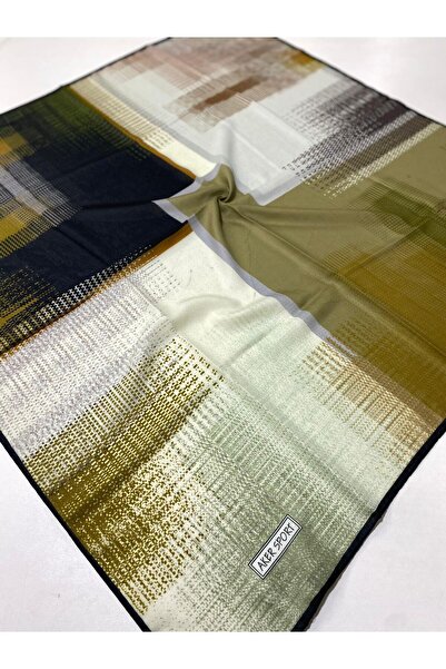 Aker Sport Soft Eşarp Yeşil Geometrik Desen IST 7708223 - 911