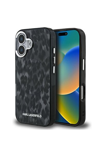 Karl Lagerfeld Carcasă IML MagSafe cu model leopard pentru iPhone 16