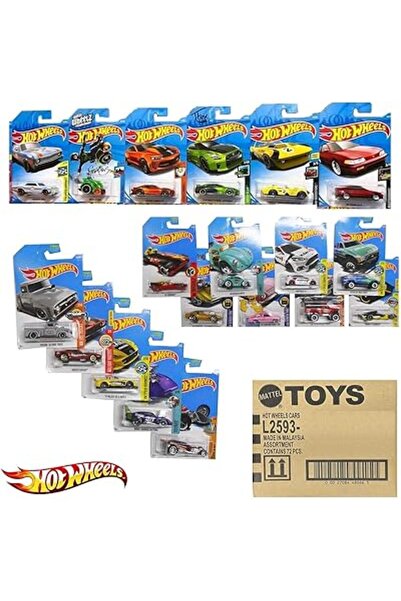 PUKON Hot Wheels 72 Count Random Case Basic Die-Cast Toy Cars