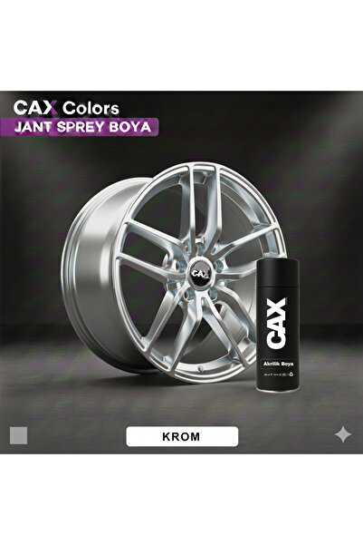 caxcolors CAX Krom Efektli Jant Sprey Boya 400ml - Isıya Dayanıklı, Yüksek Ya...