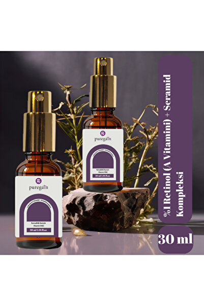 PUREGAIN Kırışıklık Karşıtı Onarıcı Retinol Gece Serumu %1 Retinol (A Vitamin...
