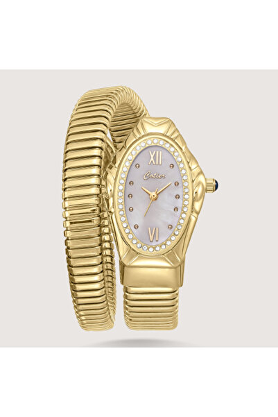 Louis Nice Luna Pearl Gold Watch