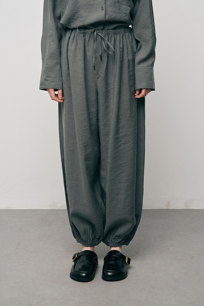 Orfeo Negro Women's Lyocell Luxe Silky Textured Jogger Pants