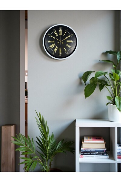 plentiful 36 cm White Decorative Wall Clock