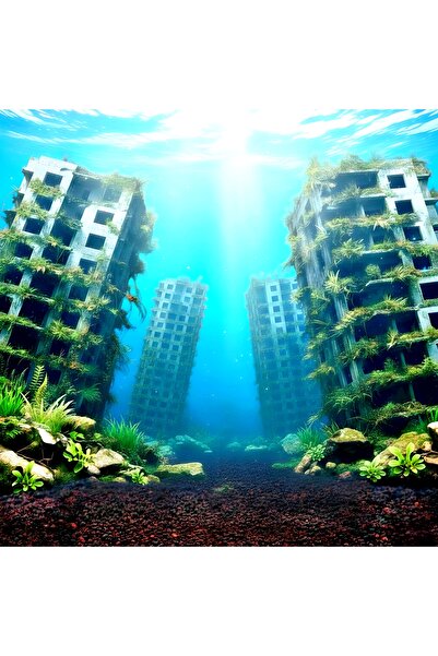 MD×JOA Akvaryum Fonu ₹ 1 Adet En : 20 / Yükseklik : 17 Cm Arkaplan Resimi ( A...