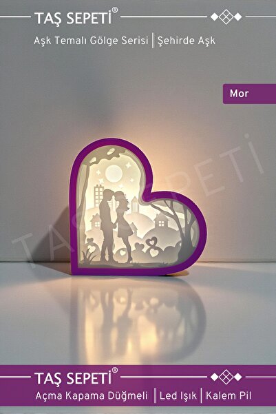 TAŞ SEPETİ Sevgililer Günü Hediyesi Aşkın Katmanları Kalpli Tasarım Romantik ...