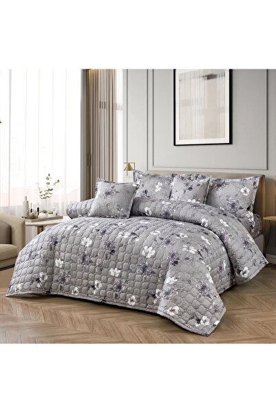 ALMIAAD Double bed comforter set with a floral design for a refreshing summer...