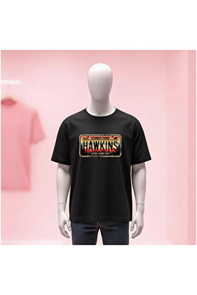 Vordevia Printed Crew Neck Wide Fit Unisex Tshirt