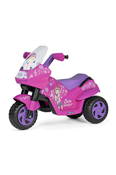 Peg Perego Motocicleta electrica Little Singer, 6V, 2 ani +, Roz/Mov