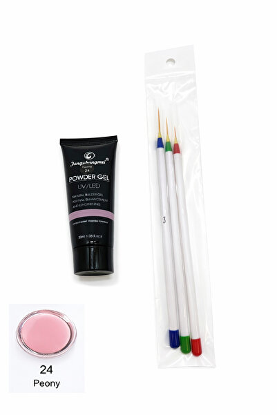 FSM Polygel for nail construction, 30 ml, UV/LED – Peony 24