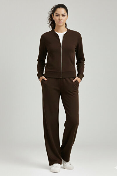 Softandbasic Women's Modal Fabric Zipper Detailed Elastic Waist Comfortable F...