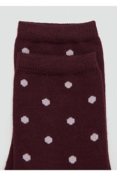MANGO Woman Puantiye desenli çoraplar