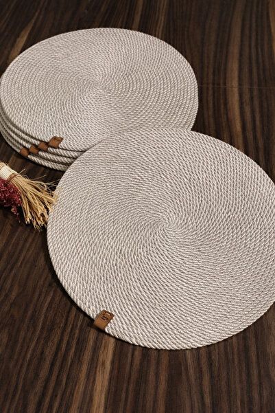 Naspar 6 τεμάχια Ανοιχτόχρωμο Πιάτο Βιζόν 35 εκ./ Αμερικάνικο Πιάτο Σερβιρίσμ...