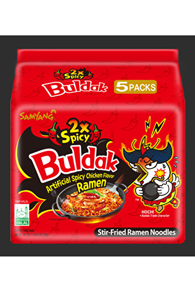 SAMYANG Buldak 2x Spicy Hot Chicken Ramen – Experiența Extremă (5 Pack)