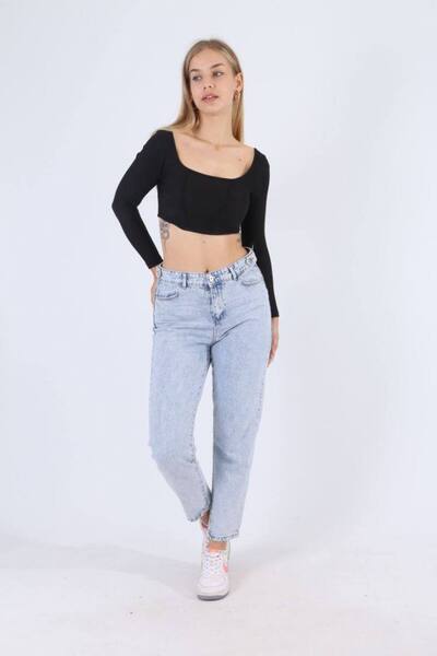 Butik Deni̇va Battal Double Belt Buckle Boyfriend