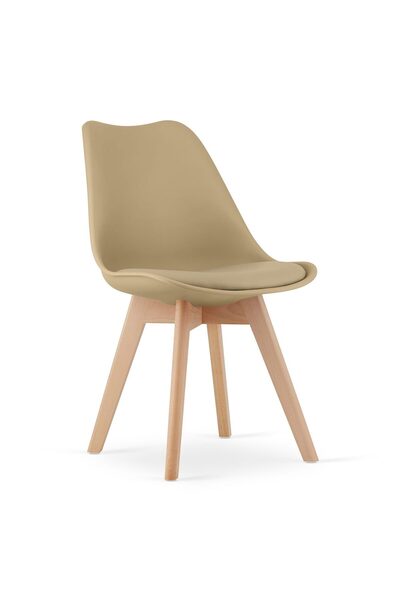 Artool Kitchen/living room chair, Artool, Mark, PP, wood, beige, 49x52x82 cm