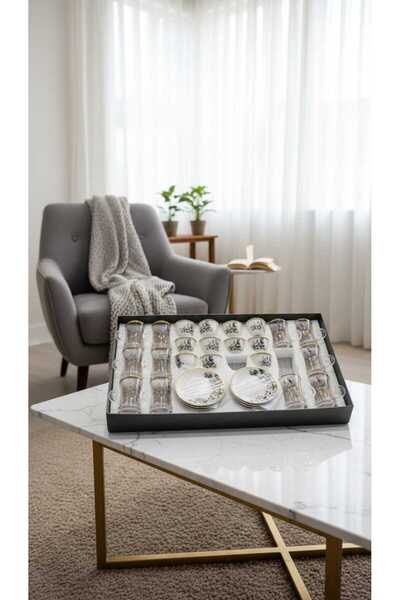 Generic Tea and coffee cups set with saucers