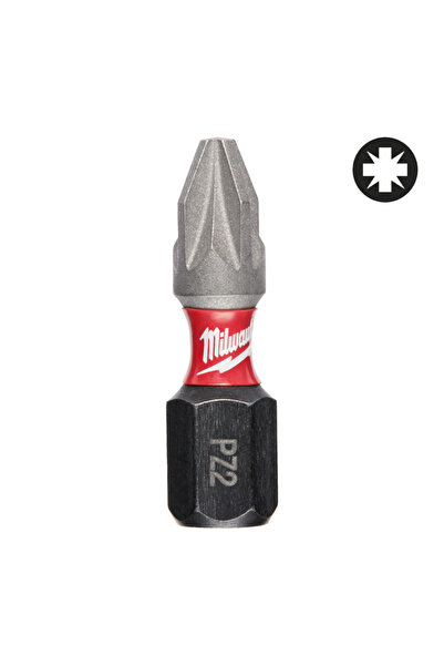 Milwaukee Biți PZ pentru șurubelnițe SHOCKWAVE™ IMPACT DUTY PZ2 25 mm - 2 buc...