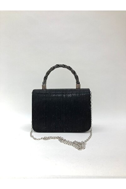 womenacs Black Color Laser Patterned Material Evening Dress Portfolio Clutch ...