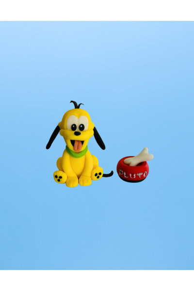 FigurinArt Γλυπτό από ζαχαρόπαστα - Ο σκύλος Πλούτωνας - Χειροποίητο