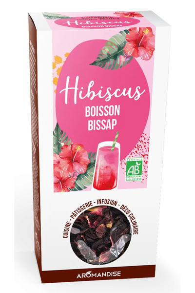 Aromandise Organic culinary hibiscus flowers, 80g,