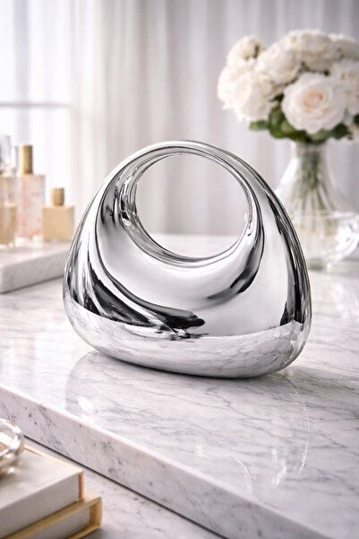 Firibu Satin Black Evening Dress Clutch – New Season with Chain Strap for Wed...