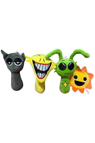 OEM Set 4 plusuri Sprunki, 15-20 cm, Multicolor