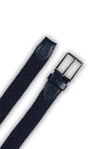 SANATE COLLECTION HAKİKİ DERİ HASIR ÖRGÜ KEMER 3,5 cm LAJİVERT