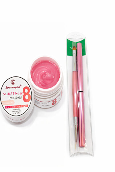 FSM Fengshangmei UV/LED Builder Gel No. 8 + Application Brush