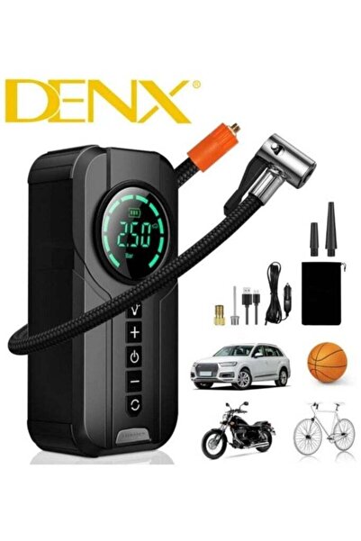 Dinx Portable Car Jump Starter with 6000mAh Power Bank and Built-in Air Pump