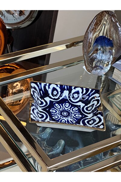 YASAR CONCEPT Bleu Blanc Ashtray 16X19 cm