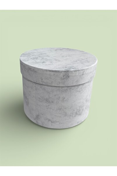 NİLAS Hediyelik Silindir Kutu-Mermer Desen