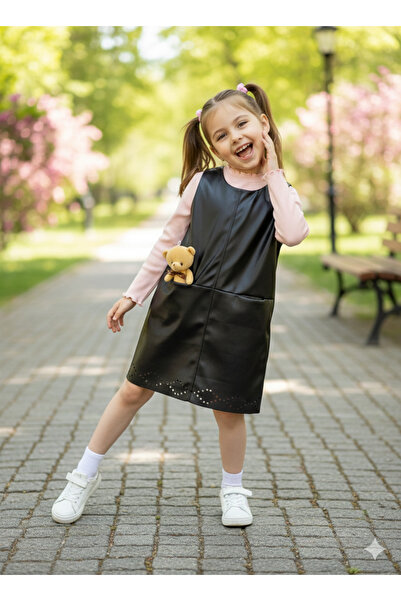 Store Ayıcıklı Deri elbise ikili