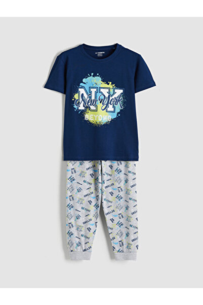 LC Waikiki Διαχρονικά Ρούχα & Διαχρονικές Επιλογές Νέα Υόρκη με τύπωμα Σετ Πι...