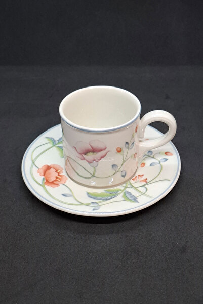 Villeroy & Boch Albertina West Germany Production Antique Coffee Cup 2 Pieces...