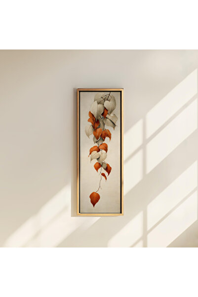 Tuba Decor Tek Parça Gerçek Ahşap dikey Panorama Çerçeveli Tablo renkli tablo...