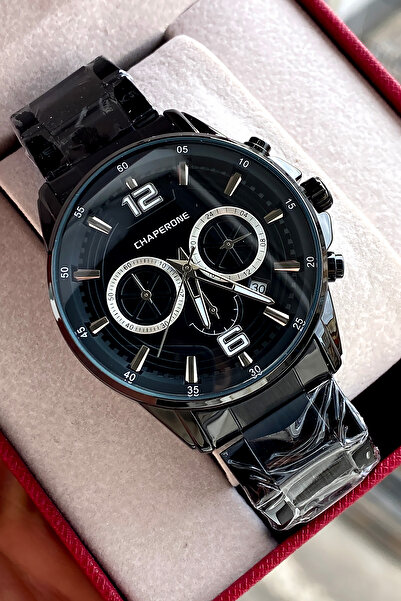 Chaperone Orijinal Erkek Kol Saati Çelik Kordon Sevgiliye Hediye Sevgililer G...