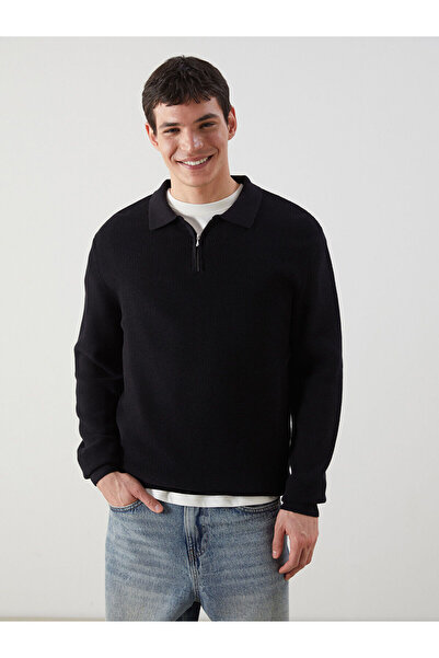 LC Waikiki XSIDE Langarm-Strickpullover für Herren mit Polokragen