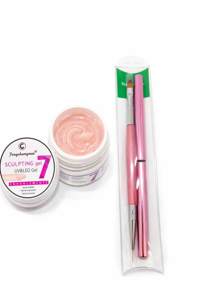 FSM Gel de construcție UV/LED Fengshangmei Nr. 7 + Pensulă pentru modelare