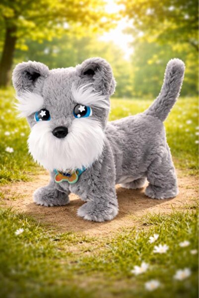 ANIMAGİC Terrier Dog Tilly – Interactive Plush Toy (Goli̇ 919920)
